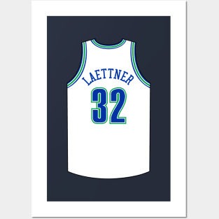 Christian Laettner Minnesota Jersey Qiangy Posters and Art